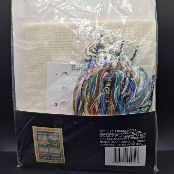 Bucilla Four Seasons Cross Stitch Kit 45572 Finished size 12.5 x 9.5 - Picture 4 of 5